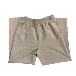 P216 Tan Elastic Waist Crop Pants